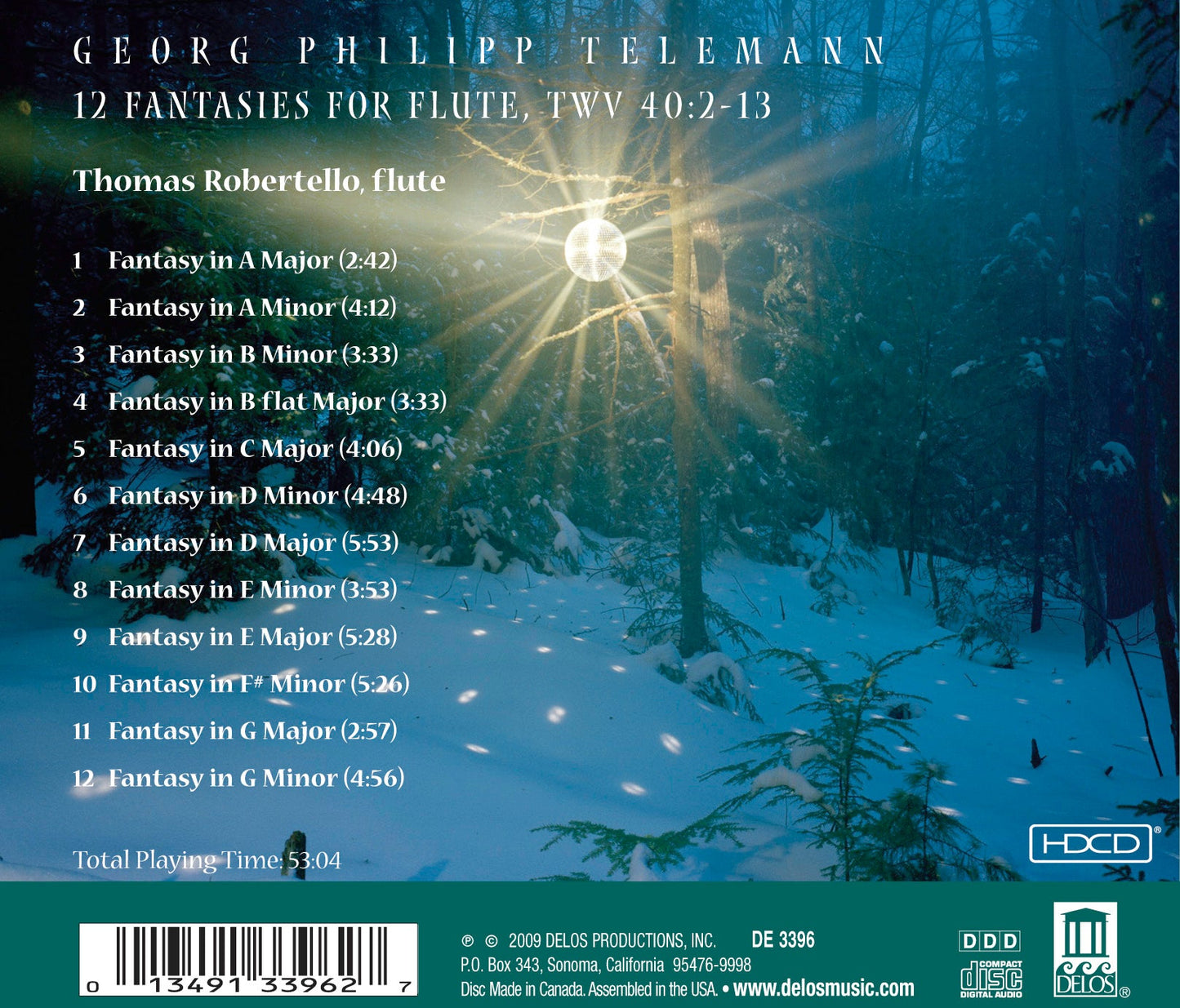 Telemann, G.P.: 12 Fantasies, Twv 40:2-13