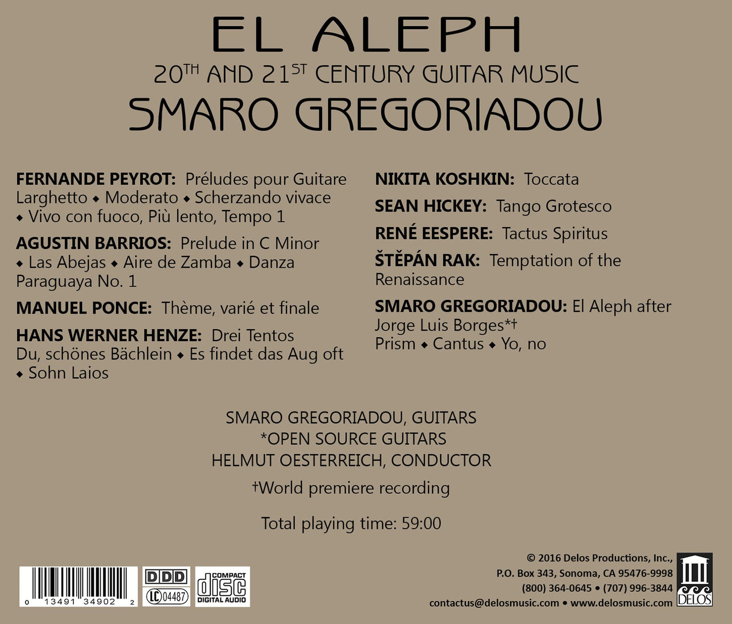 El Aleph: 20th & 21st Century Guitar Music