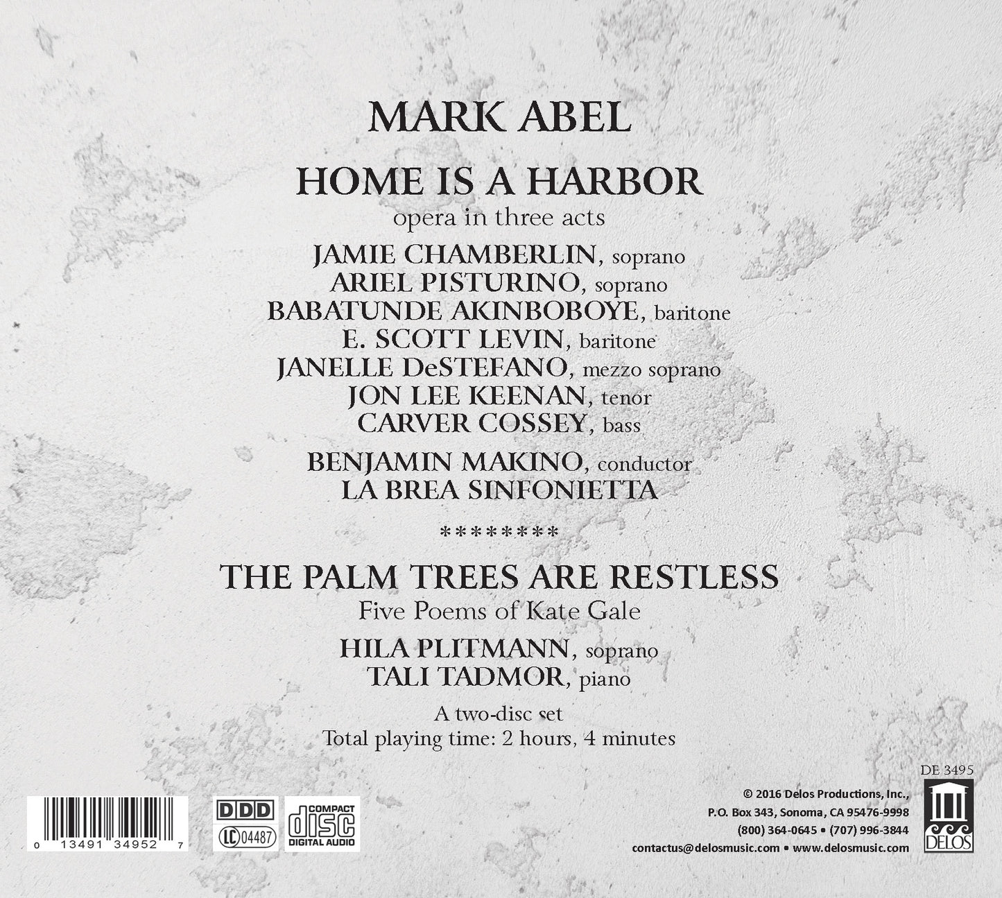 Mark Abel: Home Is A Harbor & The Palm Trees Are Restless