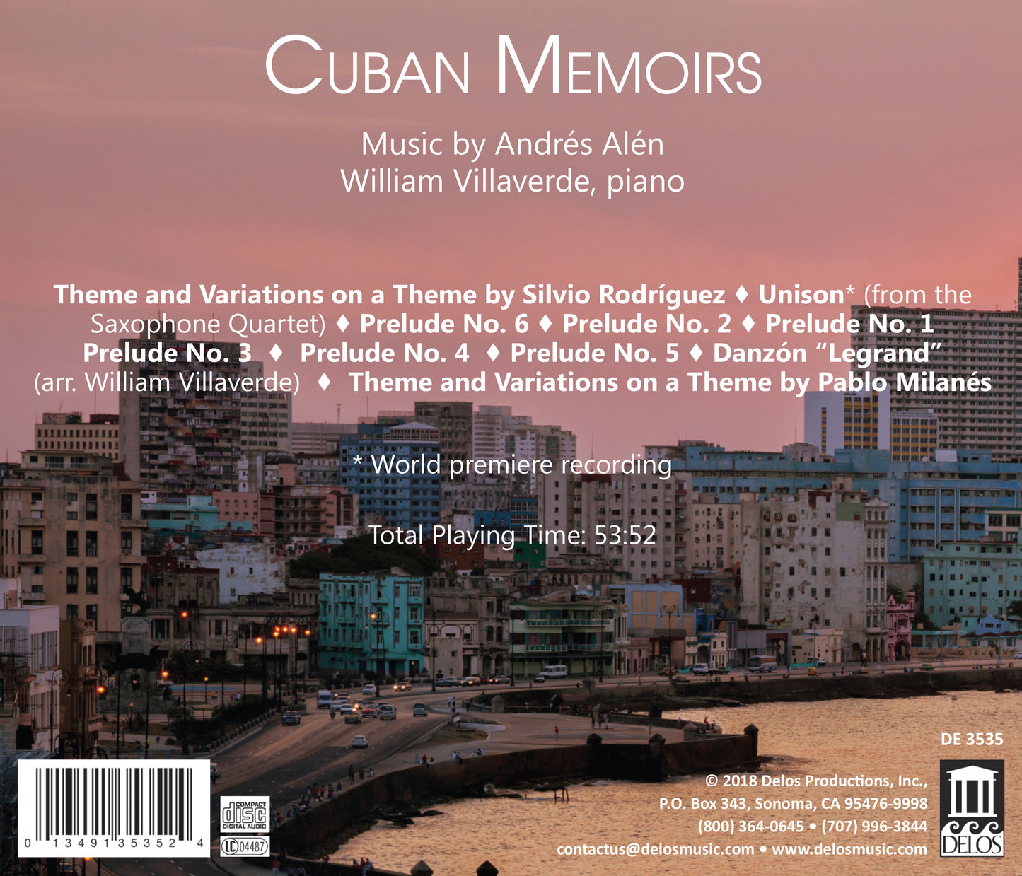 Cuban Memoirs / Wiliam Villaverde