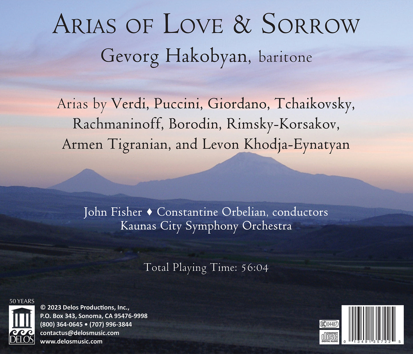 Arias Of Love & Sorrow