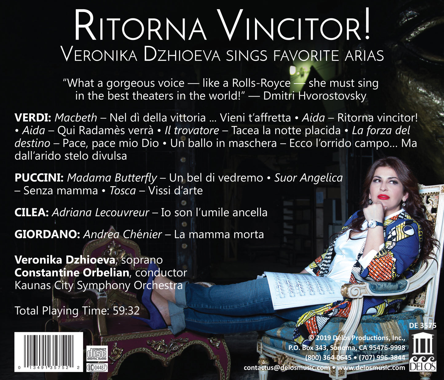 Ritorna Vincitor! - Veronika Dzhioeva Sings Favorite Arias - Brautigam, Die Kölner Akademie, Willens