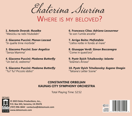 Boito, Cilea, Dvorak, Puccini, Tchaikovsky & Verdi: Where Is