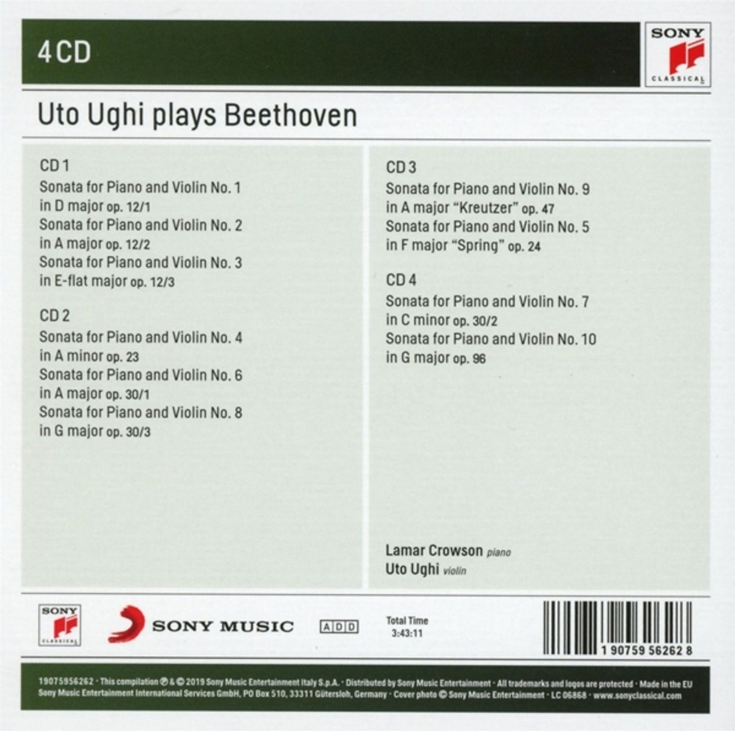 UTO UGHI PLAYS BEETHOVEN