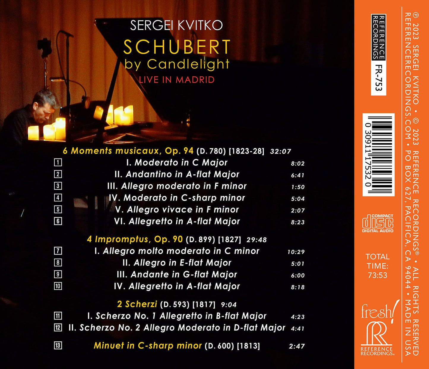 Schubert By Candlelight – Live In Madrid
