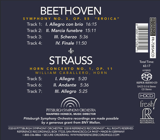 Beethoven: Symphony No. 3, Op. 55 "Eroica" - Strauss: Horn C