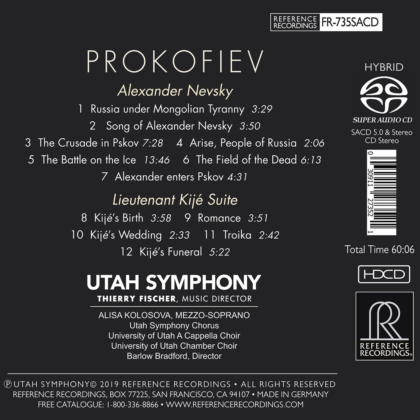Prokofiev: Alexander Nevsky, Op. 78 & Lieutenant Kijé Suite,