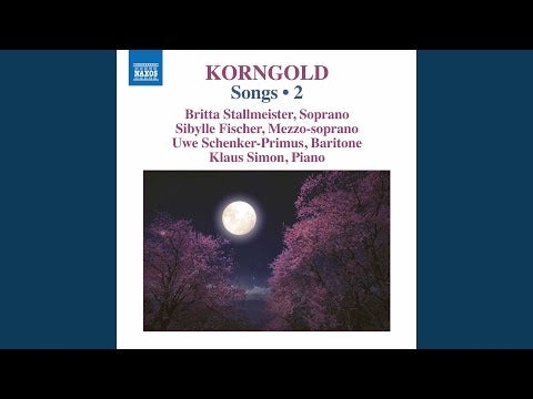Korngold: Songs, Vol. 2 / Stallmeister, Fischer, Schenker-Primus, Simon