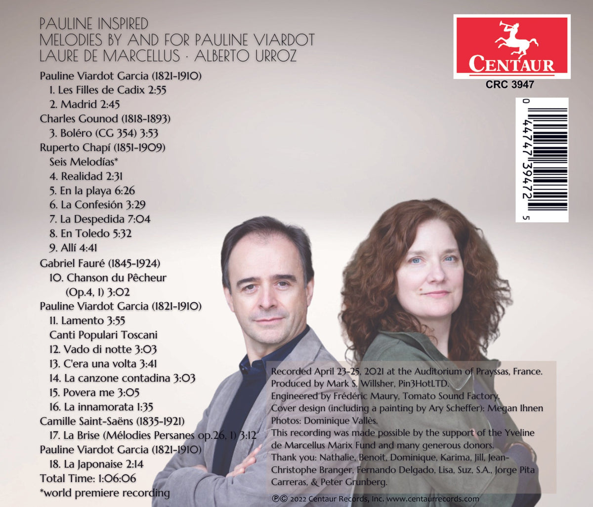 Chapi, Faure, Garcia, Gounod & Saint-Saens: Pauline Inspired