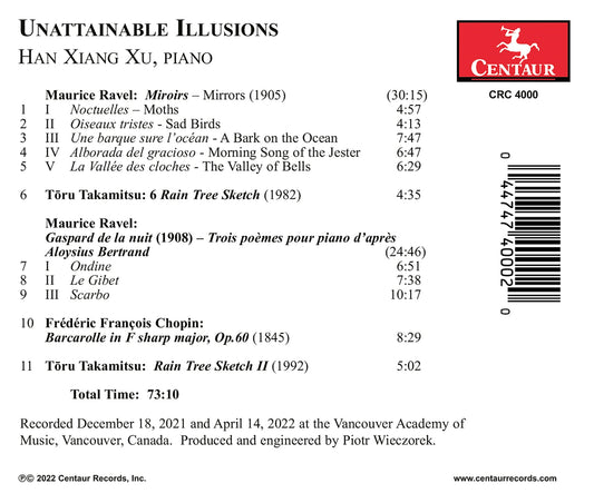 Chopin, Ravel & Takamitsu: Unattainable Illusions