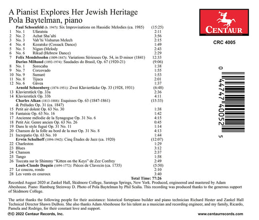 A Pianist Explores Her Jewish Heritage