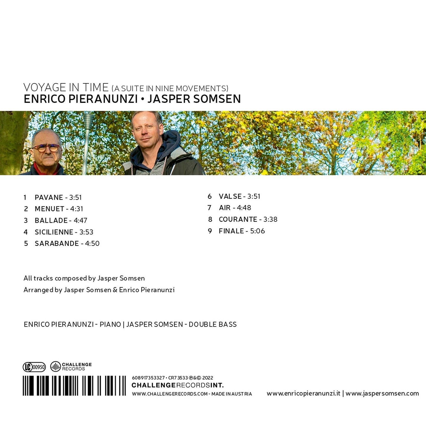 Somsen: Voyage In Time  Enrico Pieranunzi, Jasper Somsen