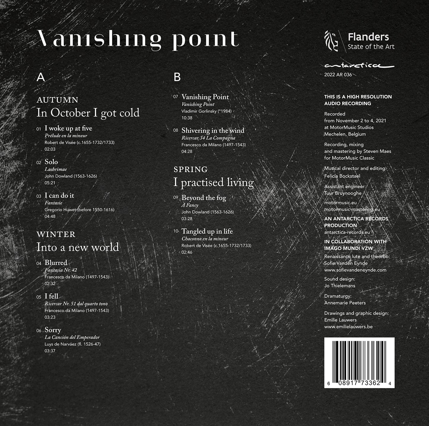 Dowland, Gorlinsky, Huwet, Milano, Narvaez & Visee: Vanishin  Sofie Vanden Eynde