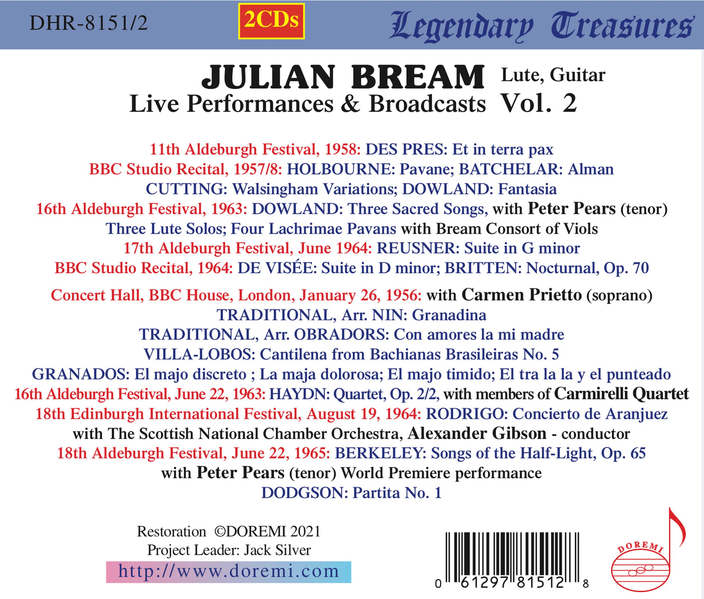 V2: Julian Bream Live