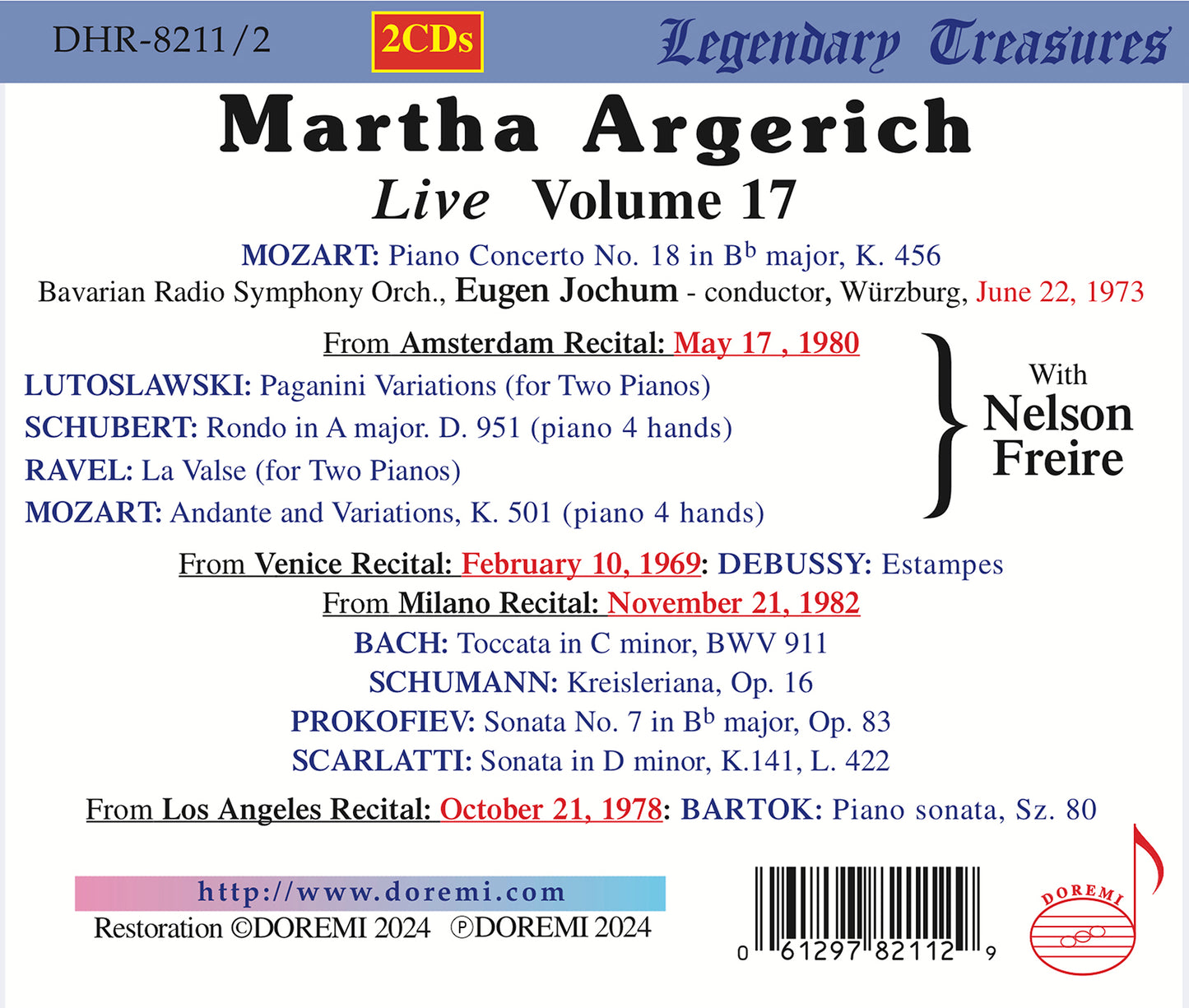 Martha Argerich Live, Vol. 17