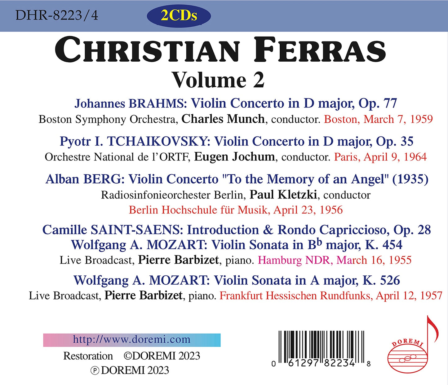 V2: Christian Ferras Live