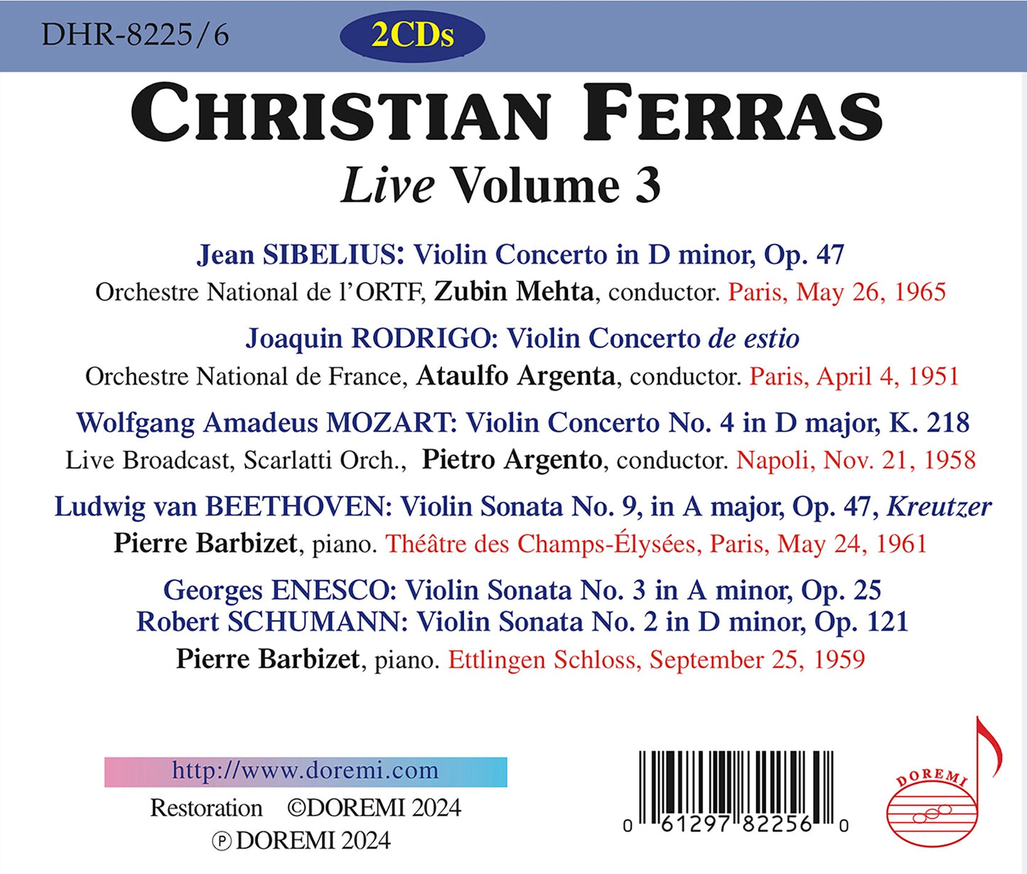 V3: Christian Ferras Live