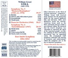 Still, W.G.: Symphonies Nos. 4, "Autochthonous" and 5, "West