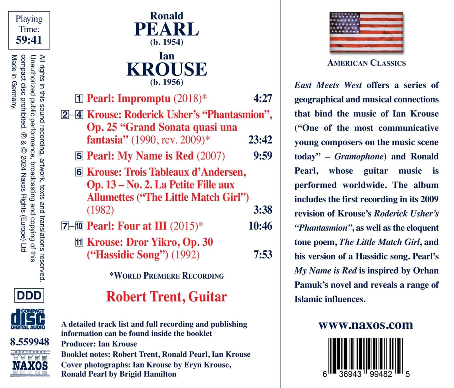 Pearl & Krouse: East Meets West - Solo Guitar Works