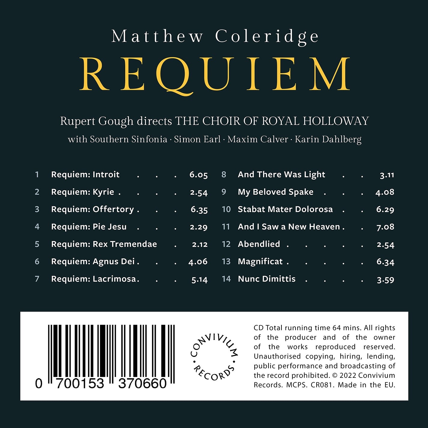 Coleridge: Requiem