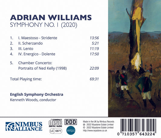 Williams: Symphony No. 1 & Chamber Concerto: Portraits of Ne
