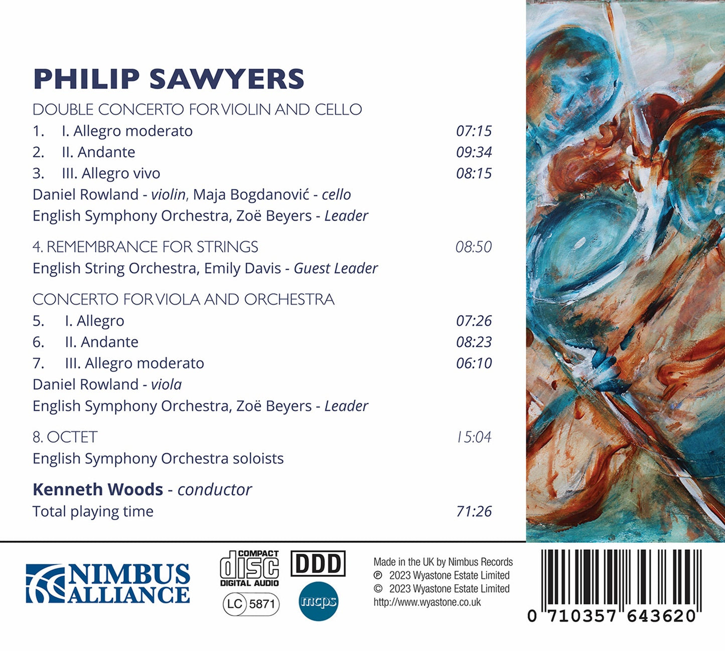Sawyers: Double Concerto for Violin & Cello