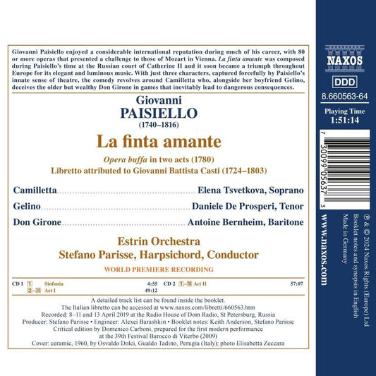 Paisiello: La finta amante