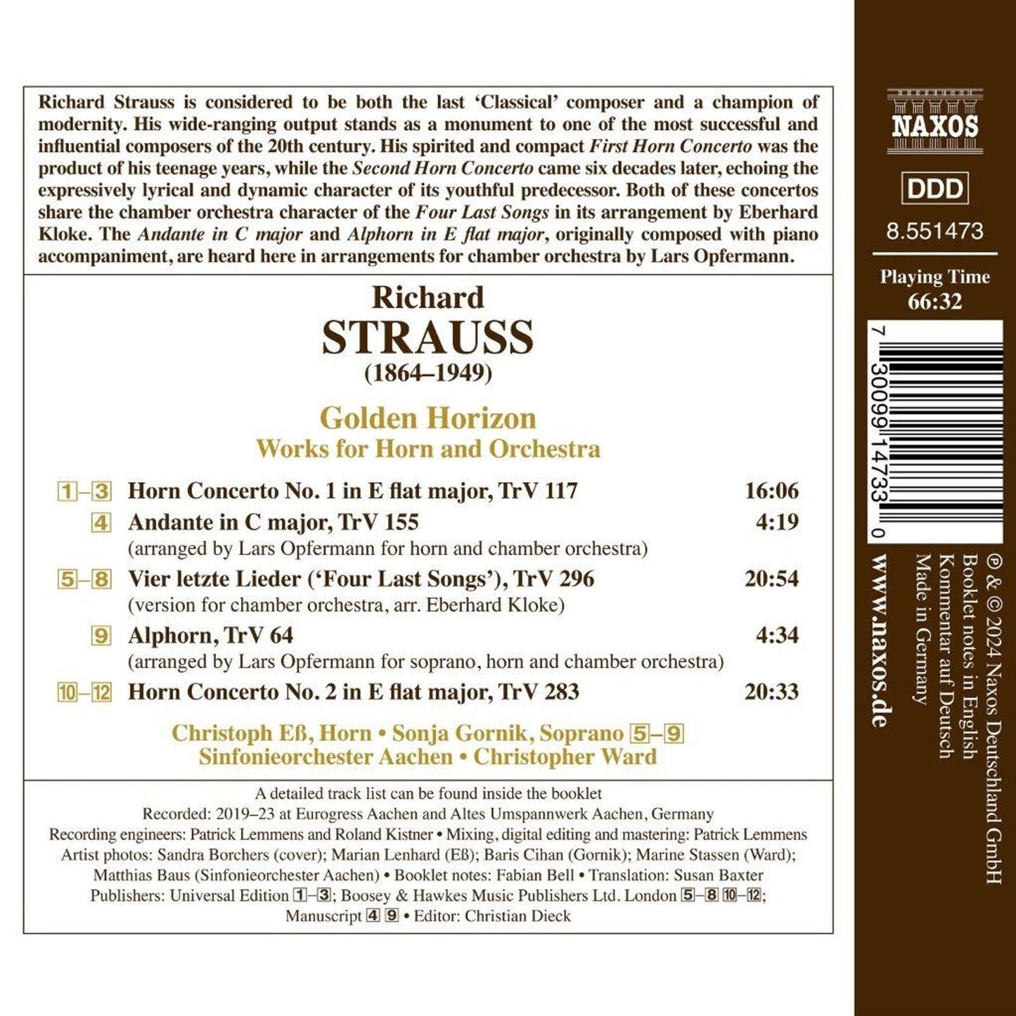 Strauss: Golden Horizon