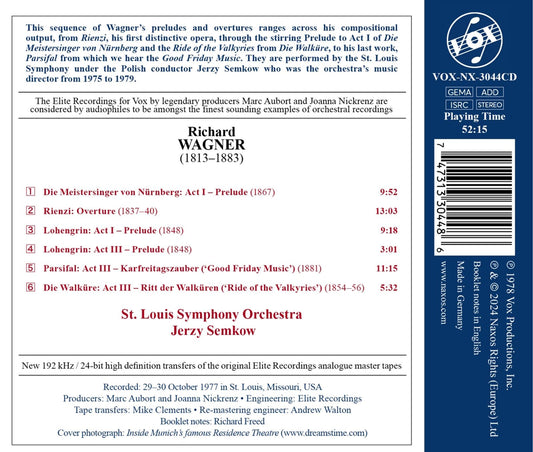 Wagner: Preludes & Overtures - Lohengrin; Parsifal; Die Walk