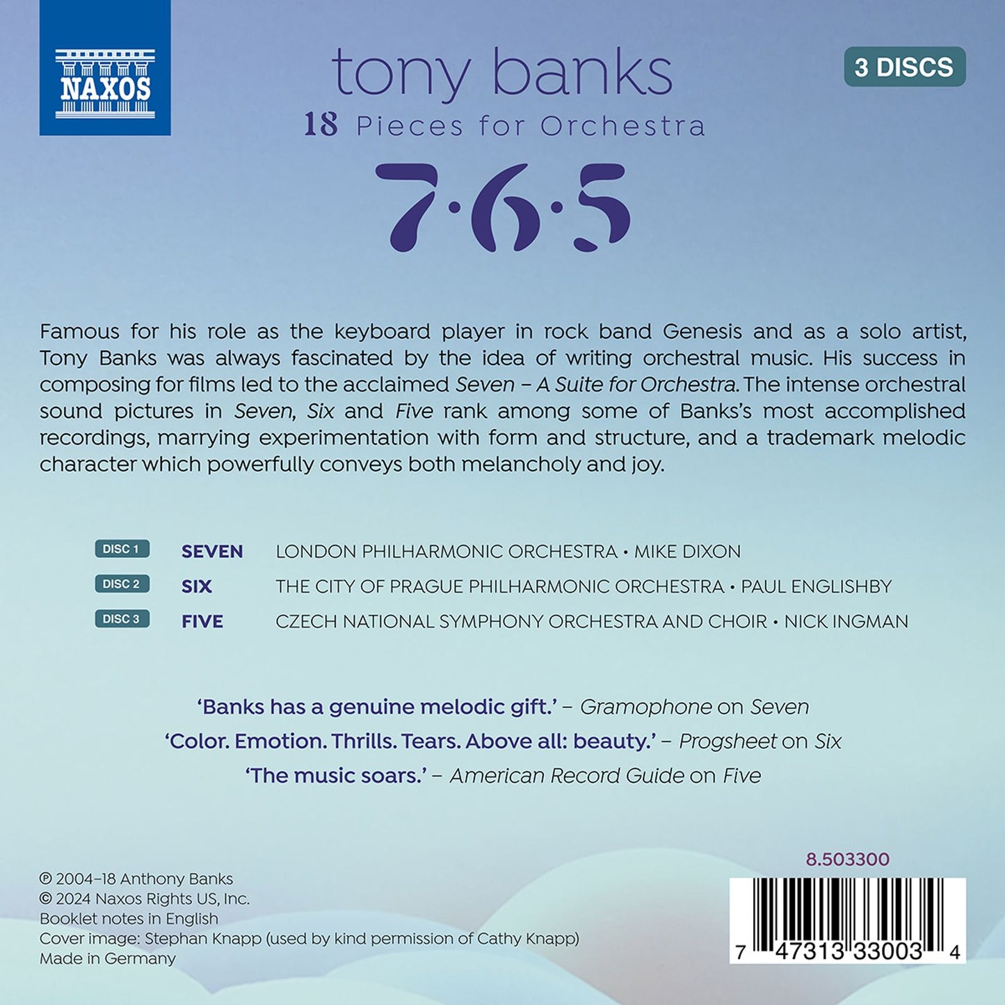 Banks: 18 Pieces for Orchestra - 7 • 6 • 5