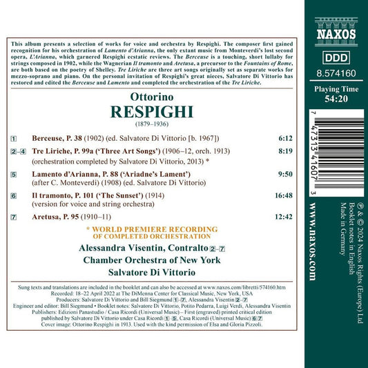 Respighi: Tre Liriche