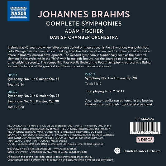 Brahms: The Complete Symphonies  Danish Chamber Orchestra