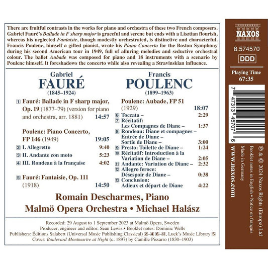 Faure & Poulenc: Works for Piano & Orchestra