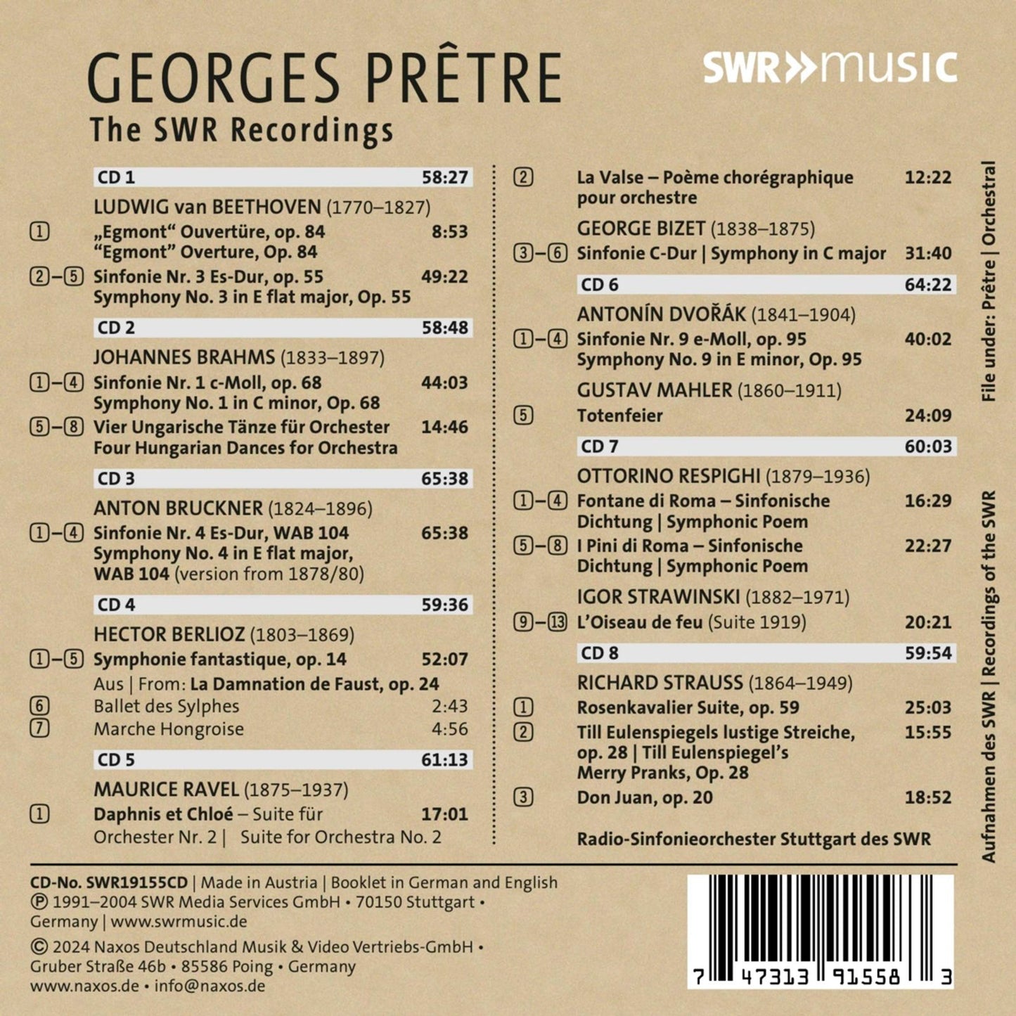 Georges Pretre- The SWR Recordings