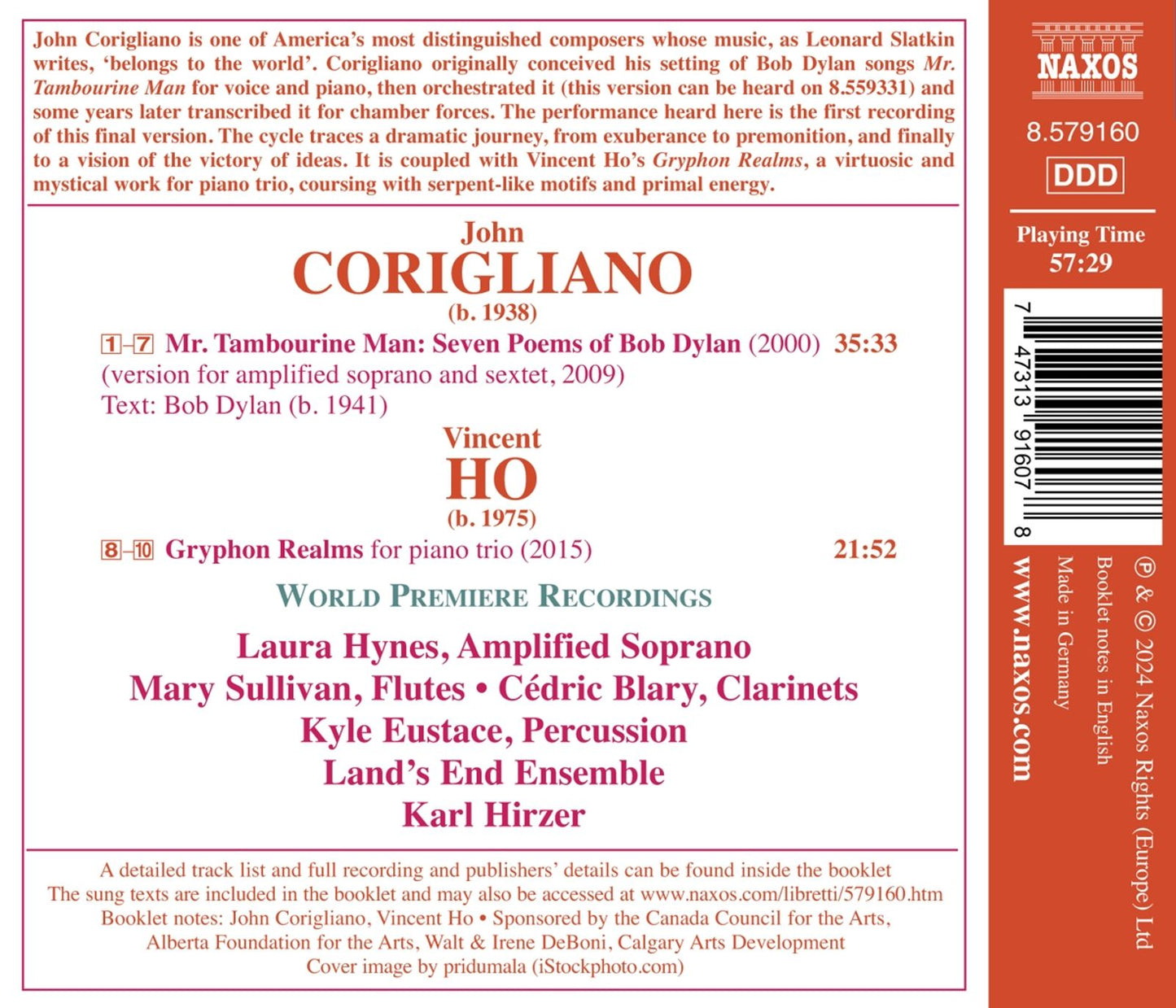 Corigliano & Ho: Chamber Works