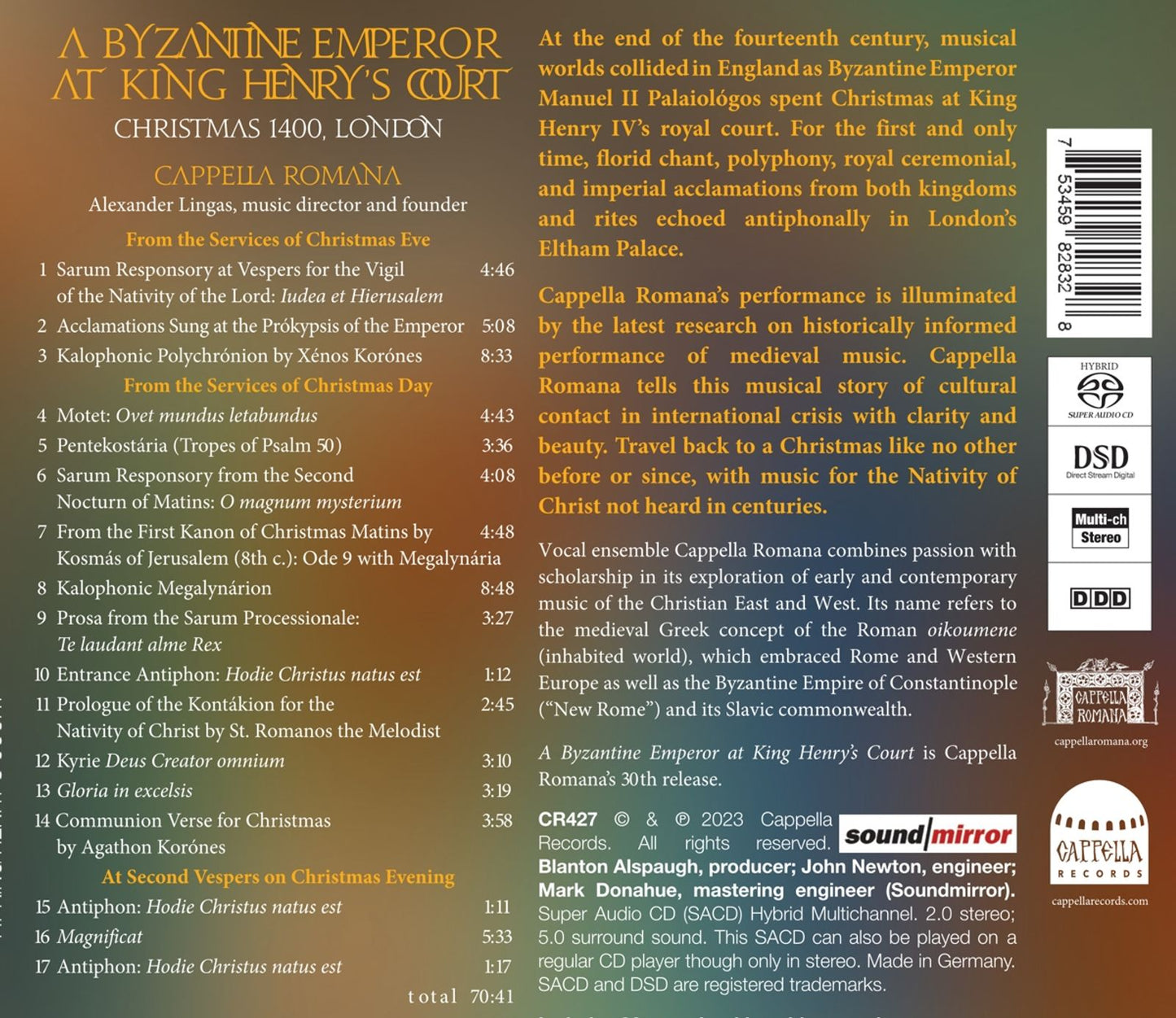 A Byzantine Emperor At King Henry's Court