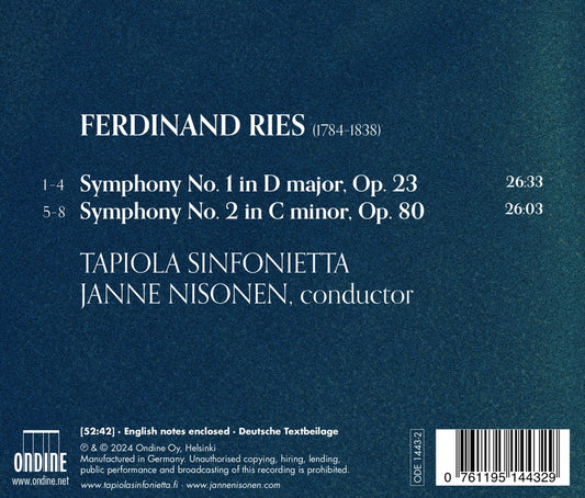 Ries: Symphonies Nos. 1 & 2