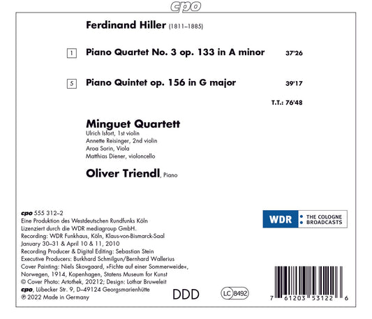 Hiller: Piano Quartet; Piano Quintet