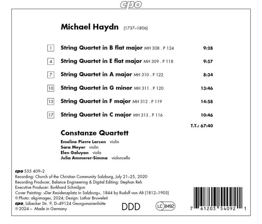 M. Haydn: Six String Quartets