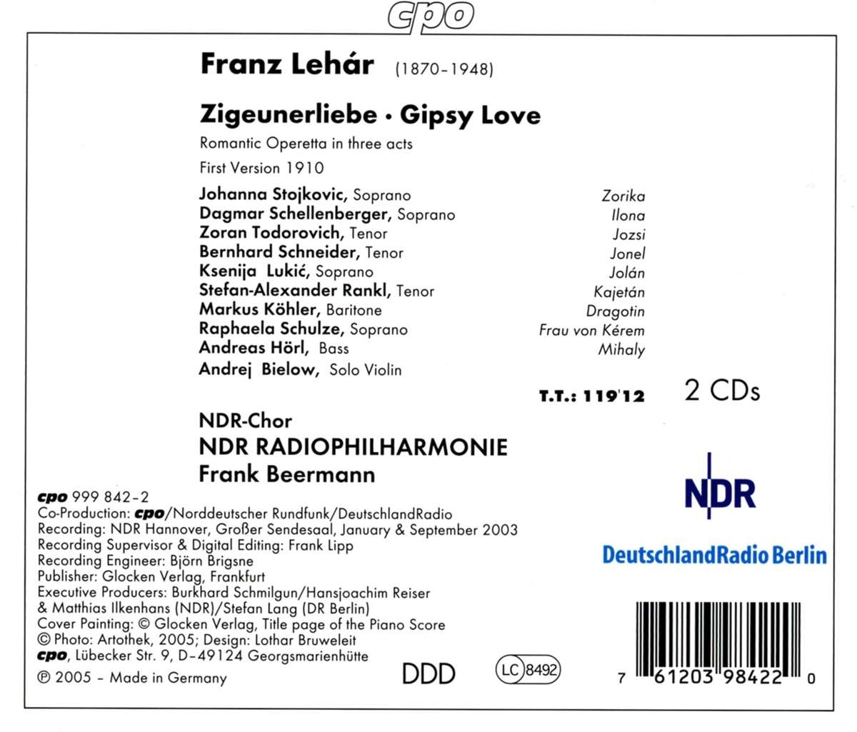 Lehar, F.: Zigeunerliebe [Operetta]