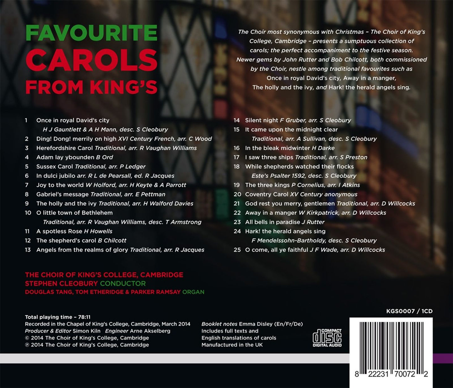 FAVOURITE CAROLS FROM KING'S