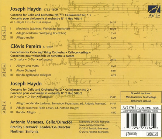 Haydn: Cello Concertos Nos. 1 & 2 - Pereira: Cello Concertin