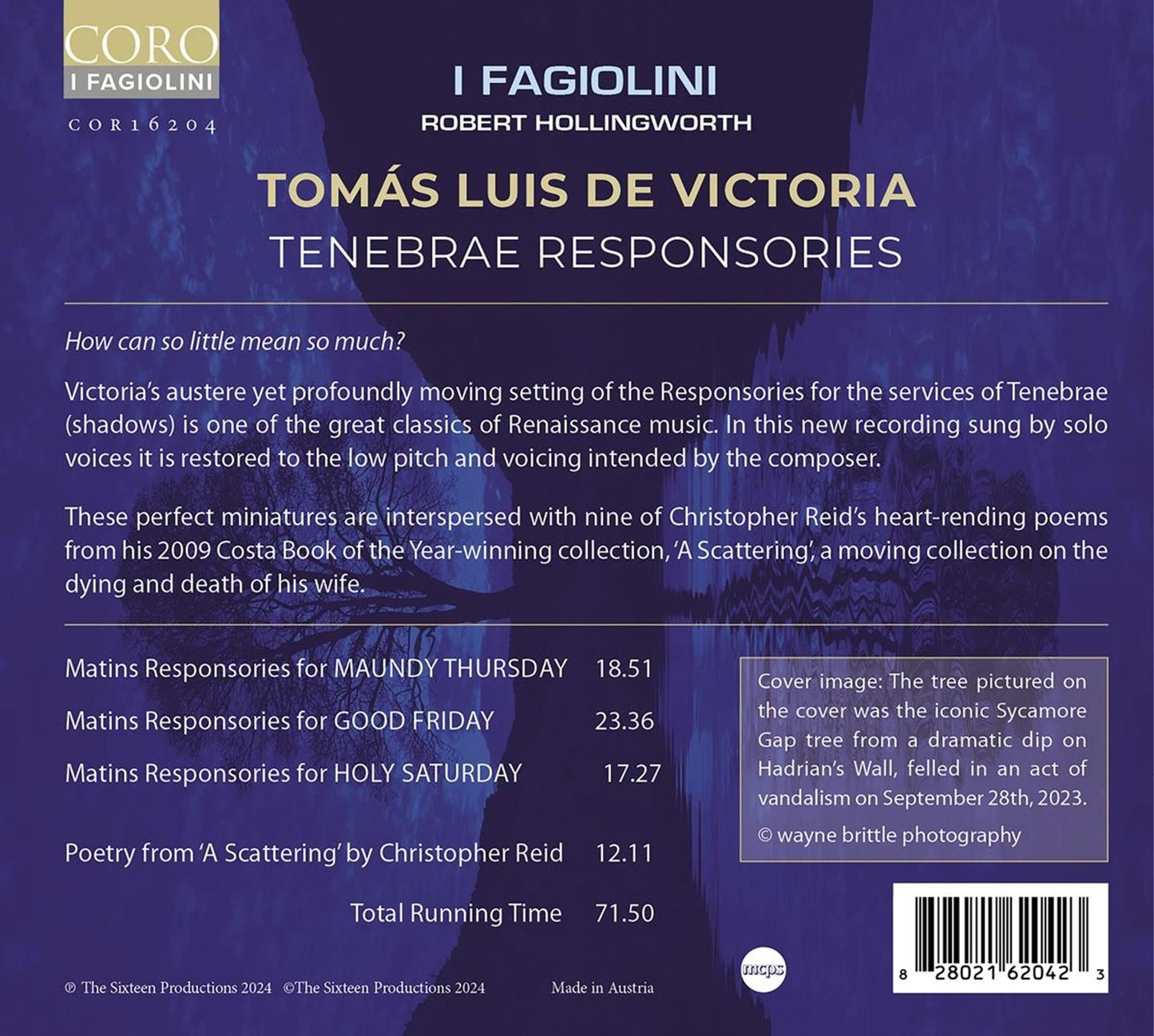 Victoria: Tenebrae Responsories  I Fagiolini