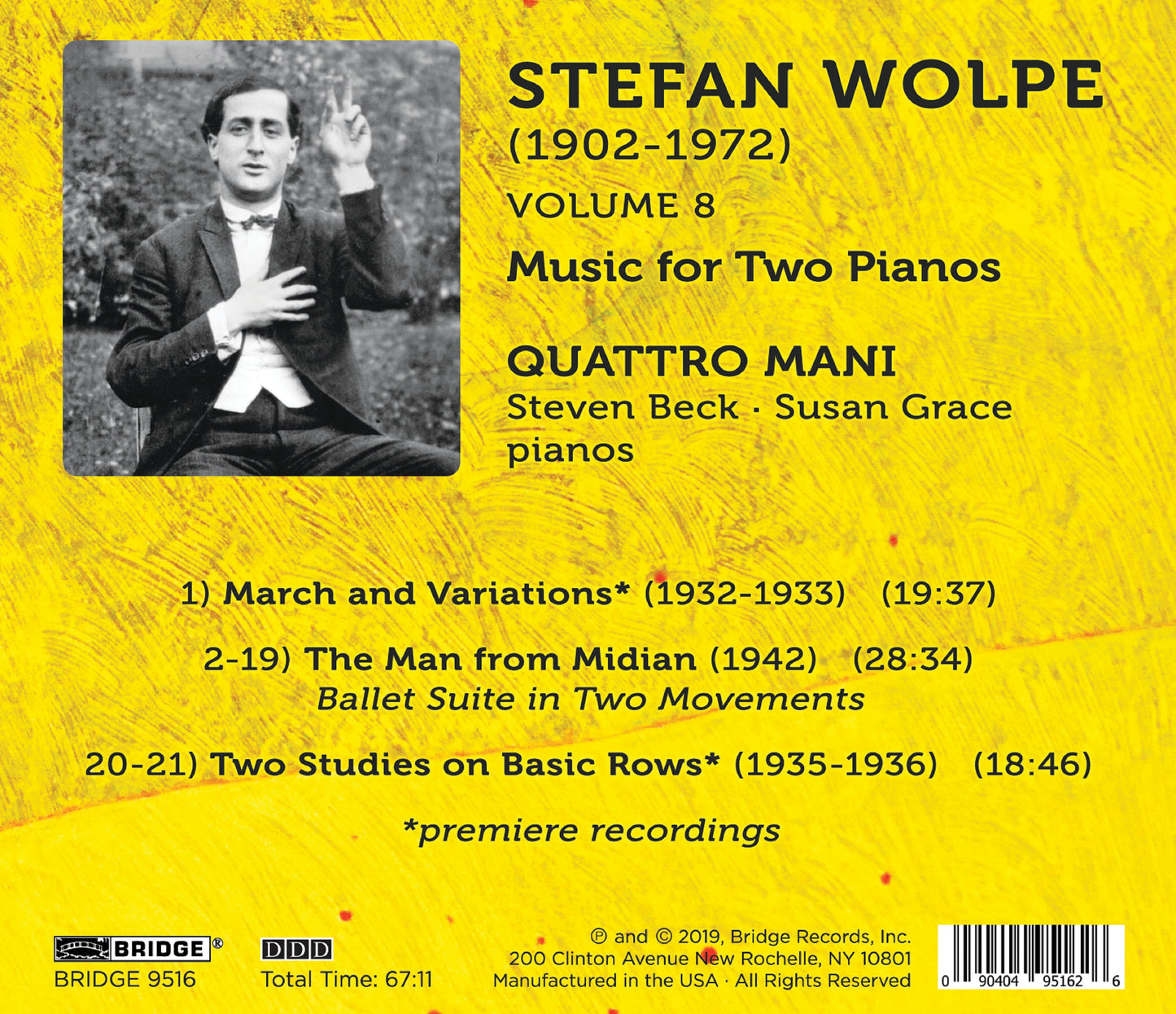 Music of Stefan Wolpe, Vol. 8