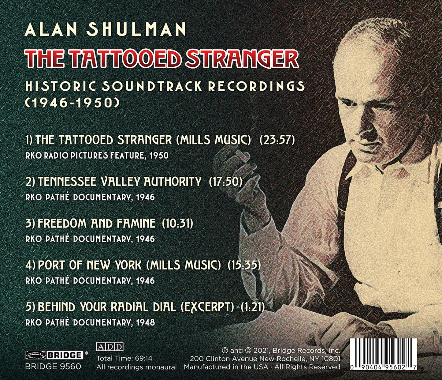 Shulman: The Tattooed Stranger - Historic Soundtrack Recordi