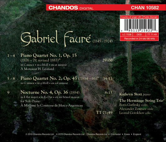 Fauré, G.: Piano Quartets Nos. 1 and 2 / Nocturne No. 4