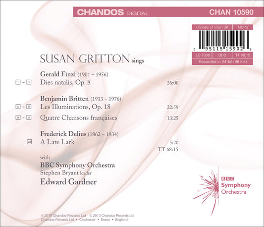 Susan Gritton sings Finzi, Britten and Delius