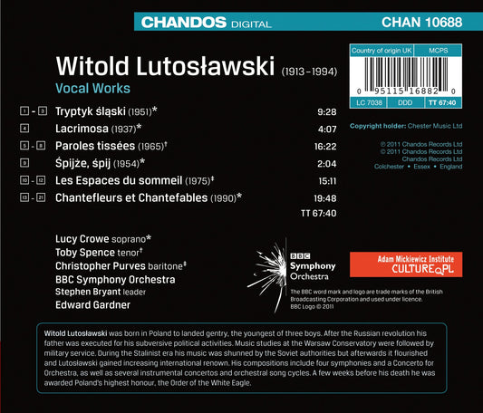 Lutoslawski: Vocal works