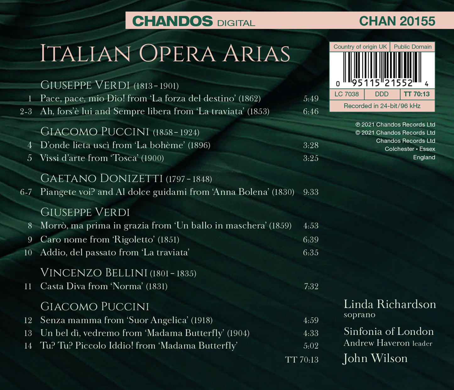 Linda Richardson: Italian Opera Arias