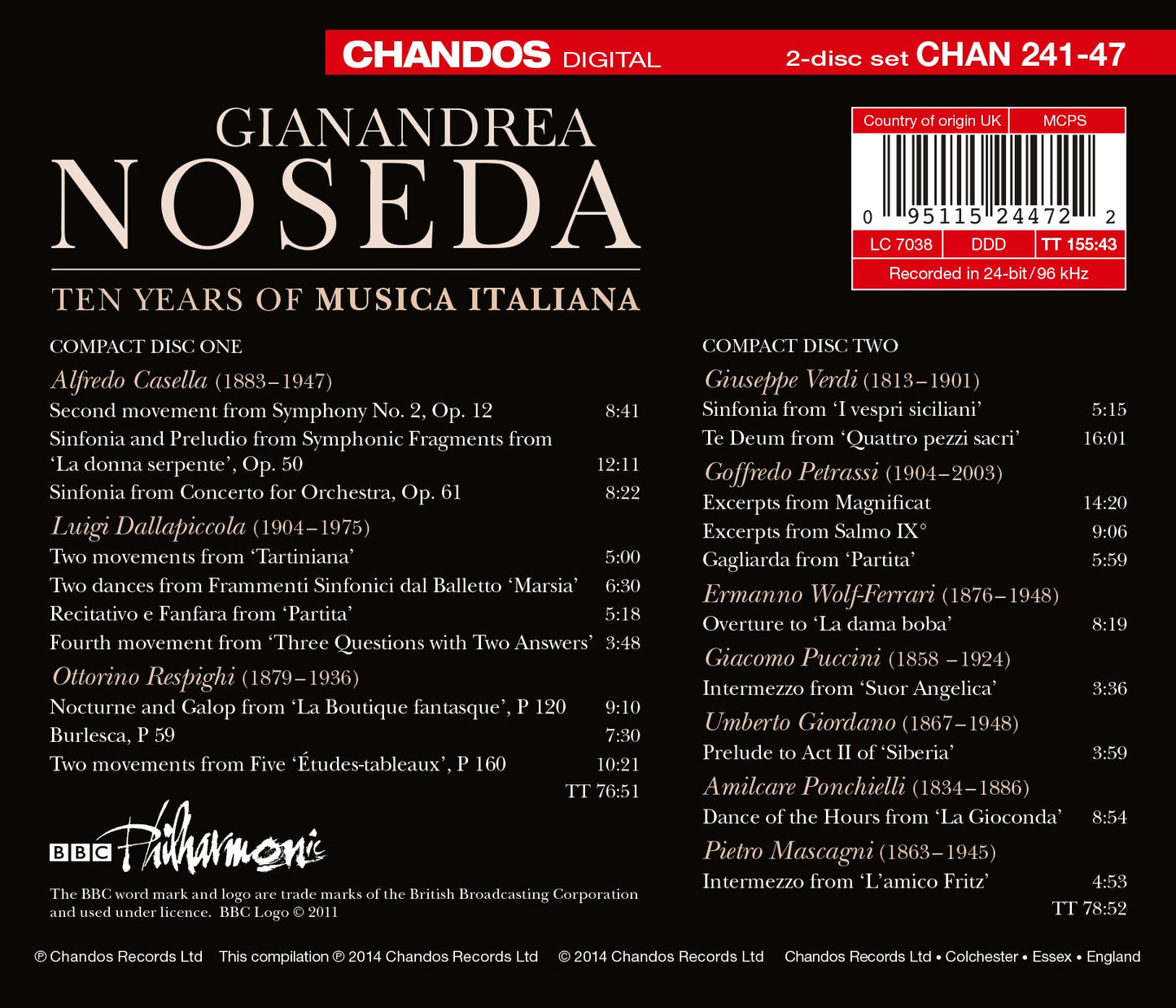 Ten Years of Musica Italiana